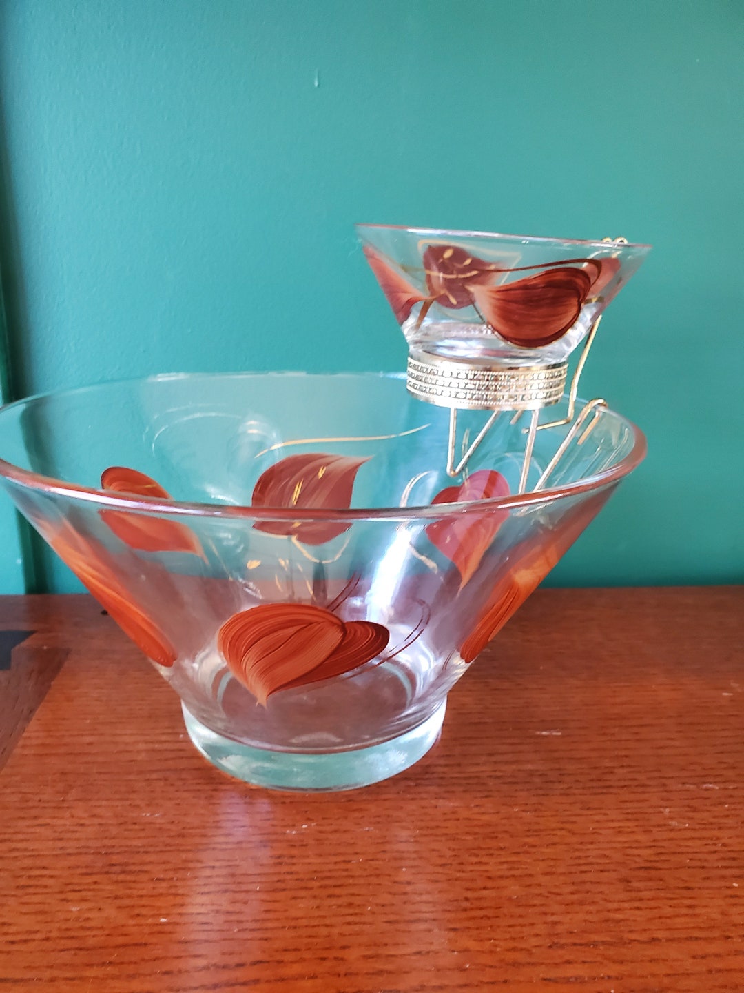 Anchor Hocking Enchant Wear Chip and Dip Set I Chip Bowl I Serving Bowl