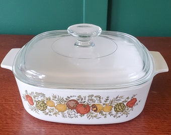 CORNING WARE／キャセロール 2 クォート。Spice Of Life Corning Ware キャセロール 蓋 アンバー
