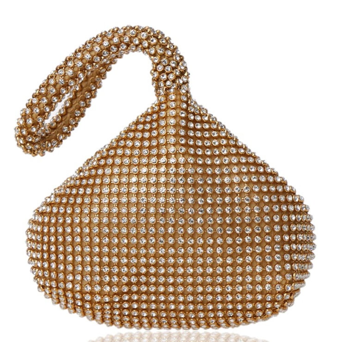 Soft Beaded Women Evening Bags Cover Open Style Lady Wedding Bridalmaid  Handbags Purse For New Year Gift Clutch(Gold)