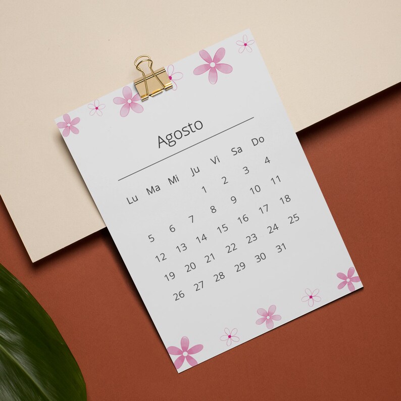 Printable Calendar 2024, Monthly Planners in Vertical, Monthly