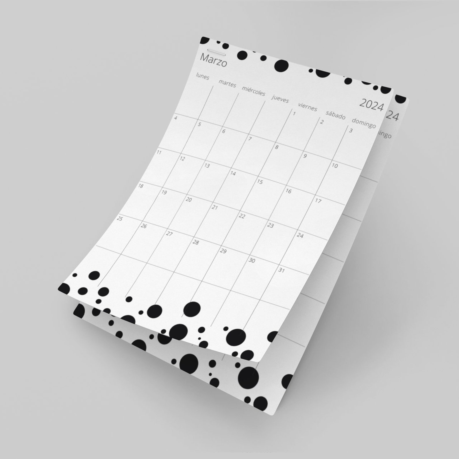 Printable 2024 Calendar, Monthly Planners Download, DIN A4 Yearly