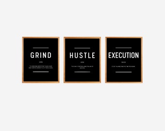 Office Wall Art Set 50 PRINTABLES Home Office Decor Mega Bundle Work ...