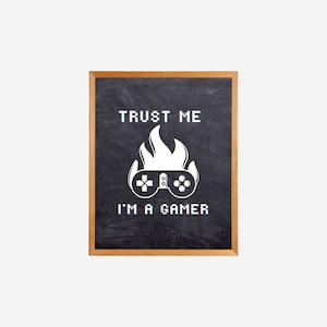 Gaming Wall Art, Video Game Print, Gaming Room Decor, Funny Gaming Print, Printable Wall Art, Video Game Wall Art, Digital Print Controller