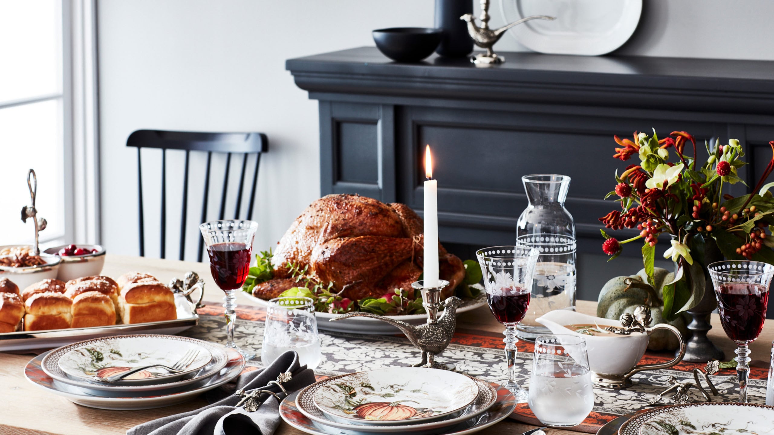 Zoom Background for Thanksgiving, Zoom Holidays, Thanksgiving Backdrop ...