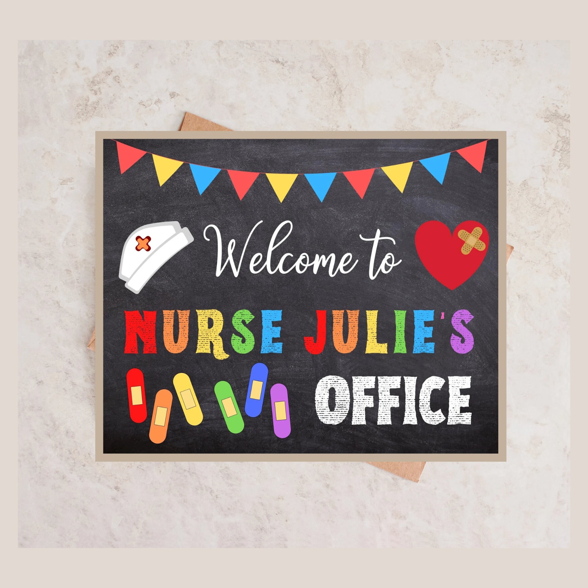 PERSONALIZED School Nurse Door Sign, Pediatric Nurse Door Sign, Back to