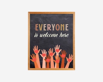 Inclusion School Counseling, Office Decor Posters, Counselor Wall Art, Sign Psychologist,  Social Worker Door, Gifts Inclusive Classroom