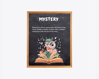 16 Poster Literarische Genres – Für Klassenzimmer & Lern-Deko