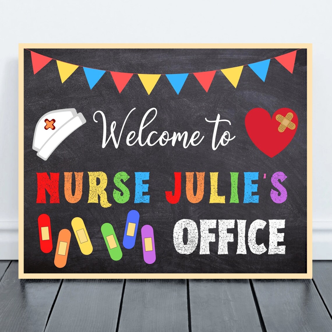 PERSONALIZED School Nurse Door Sign, Pediatric Nurse Door Sign, Back to