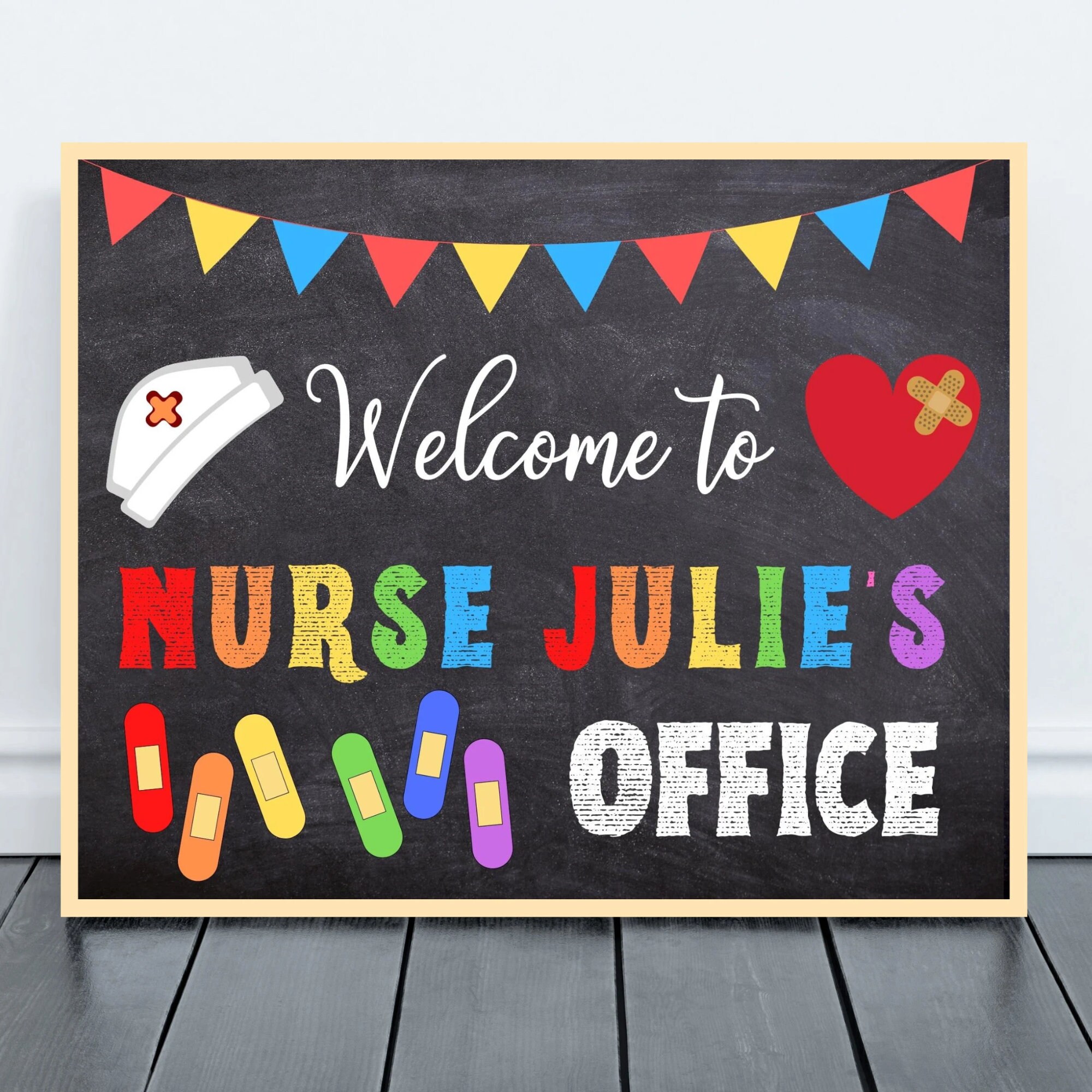 PERSONALIZED School Nurse Door Sign, Pediatric Nurse Door Sign, Back to