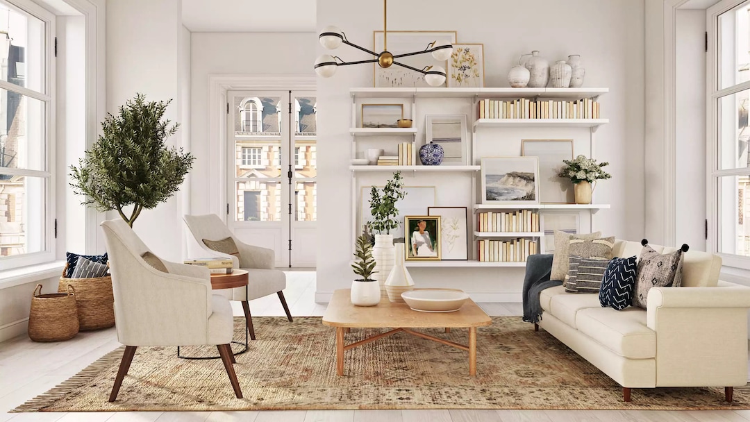 Zoom Background Realistic Home Office Backdrop for Zoom Microsoft Teams