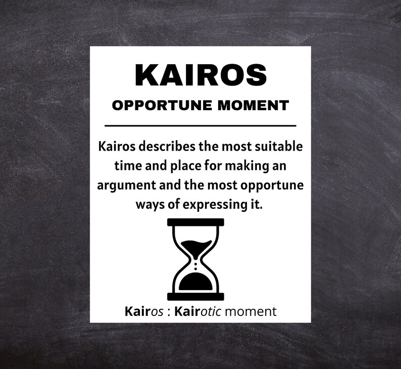 Set of 5 Ethos Pathos Logos Kairos Rhetorical Appeals - Etsy