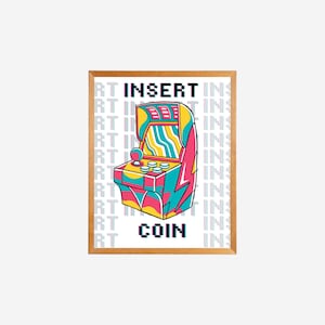 Game Room Decor, Gaming Arcade Prints, Boys Room, Gamer Gift, Gaming Wall Art, Video Game Posters, Teen Room, Printable, Instant Download