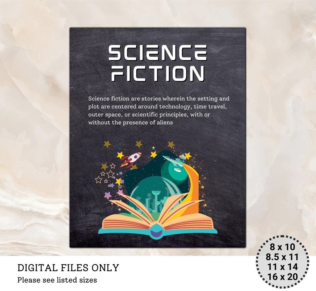 Novel Genre Poster Science Fiction Definition And Etsy novel-genre-poster-science-fiction-definition-and-etsy
