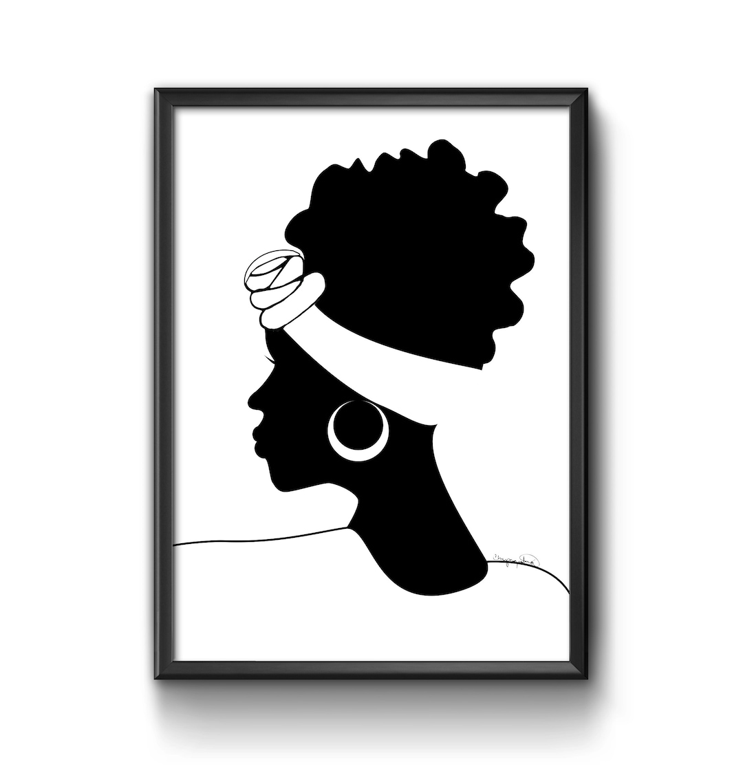 Empress Amber, Afro Art, Black Girl Art, Black Woman Art Etsy