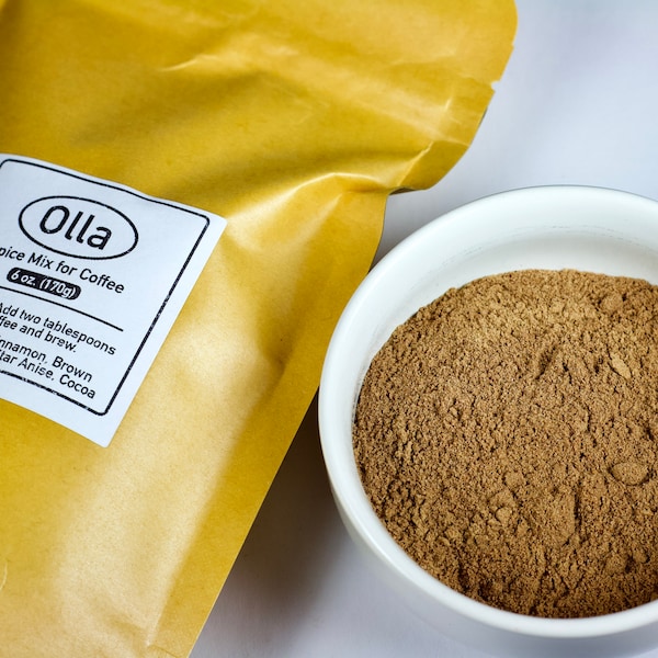 Olla Spice Mix for Coffee - Anise Star, Cinnamon, Cocoa, Clove, Brown Sugar