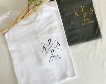 Dad shirt personalized with name & year