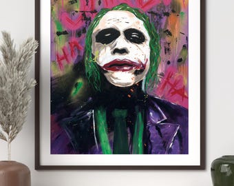 Heath Ledger Joker - gicleeprint