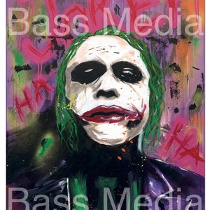 Heath Ledger Joker - Giclee Print