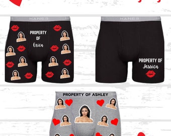 Customized Boxer Briefs, Valentine’s Day, Gifts For Him, Personalized Photo Boxers, Valentine’s Day Gift, Custom Face Boxers