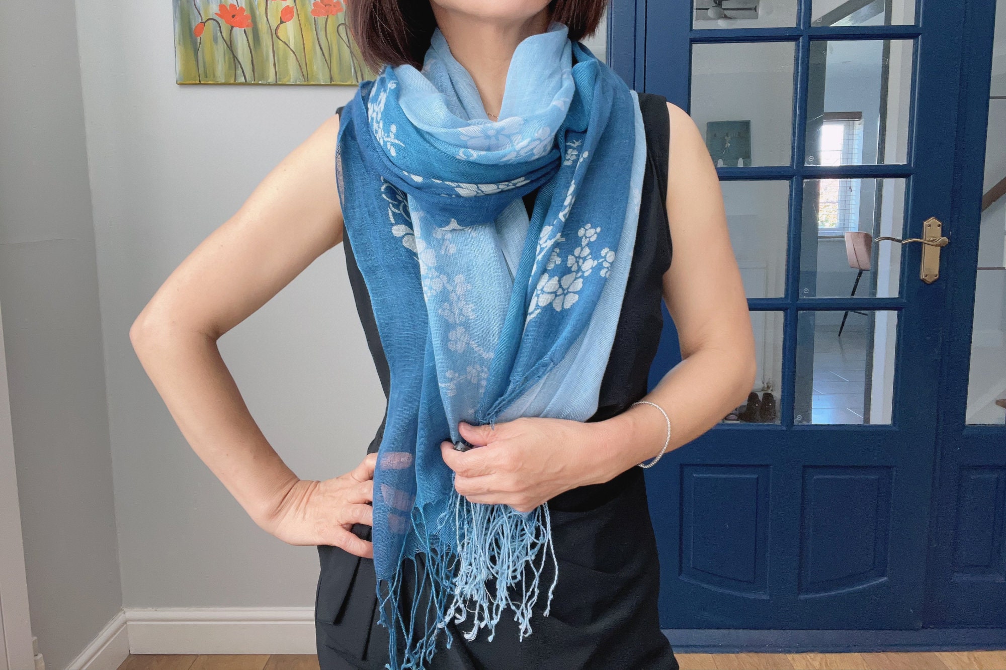 Batik scarf sale