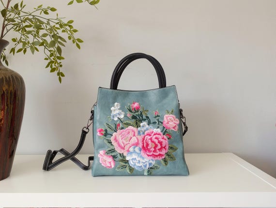 Borsa shopping moda grande GM donna grande spalla manici a catena fior