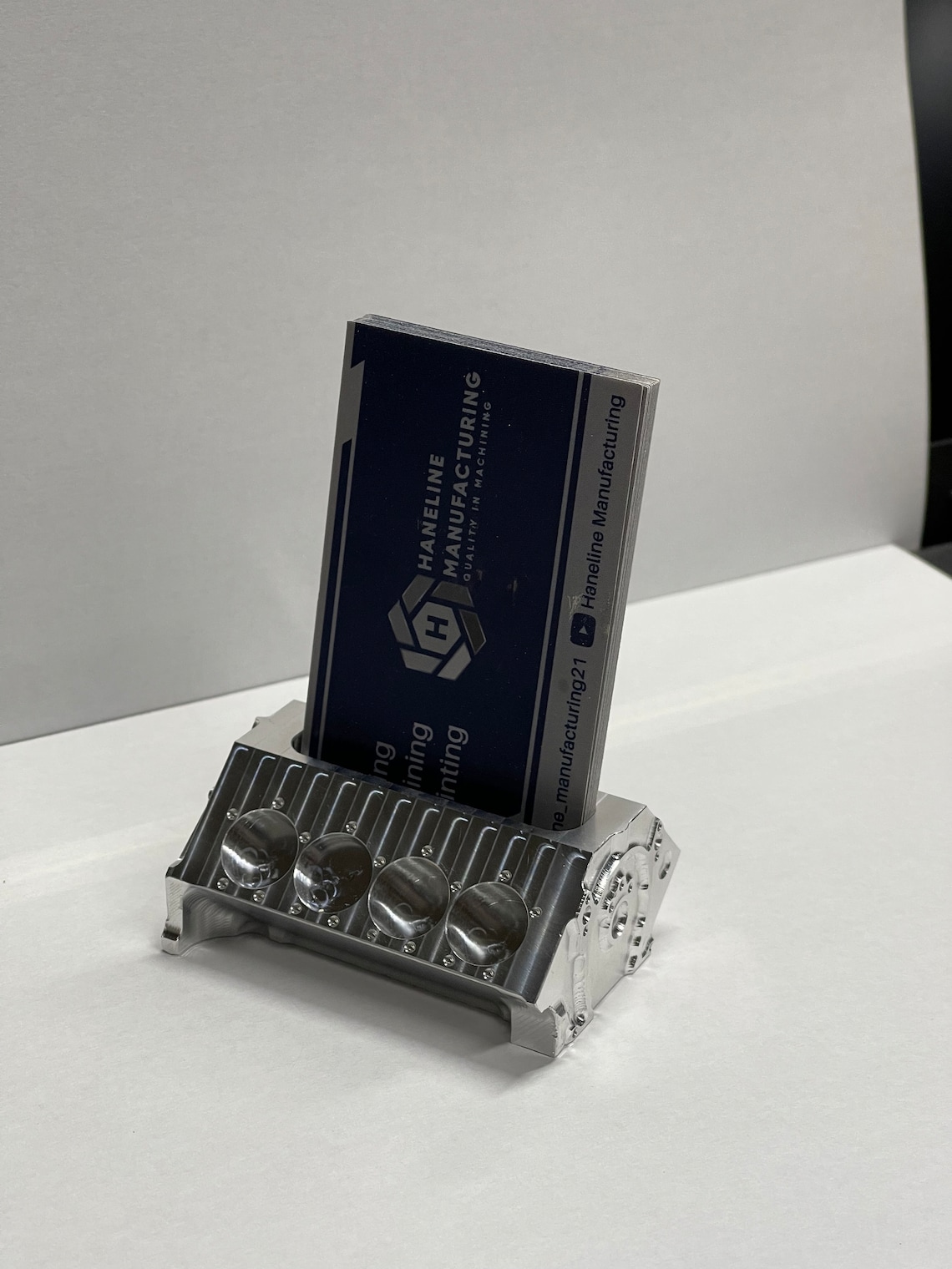 CNC Billet Business Card Holder Engine Block Etsy