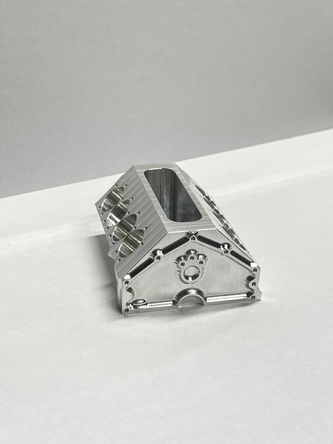 CNC Billet Business Card Holder Engine Block Etsy