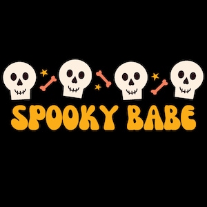 SPOOKY BABE png, svg