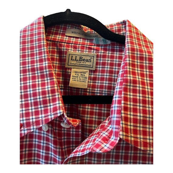 1990's Vintage L.L.Bean Plaid Dad Shirt - image 3