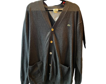 CHEMISE Lacoste Vintage XL Blend Cardigan Jacket - Etsy UK