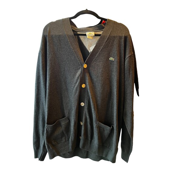1990's Vintage Lacoste Cardigans in Gray Gem