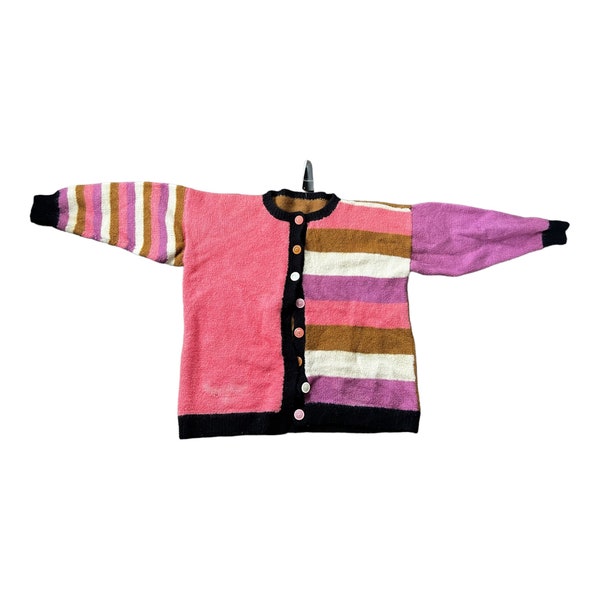 Bloque Vintage Baby Color Stripe Cardigan