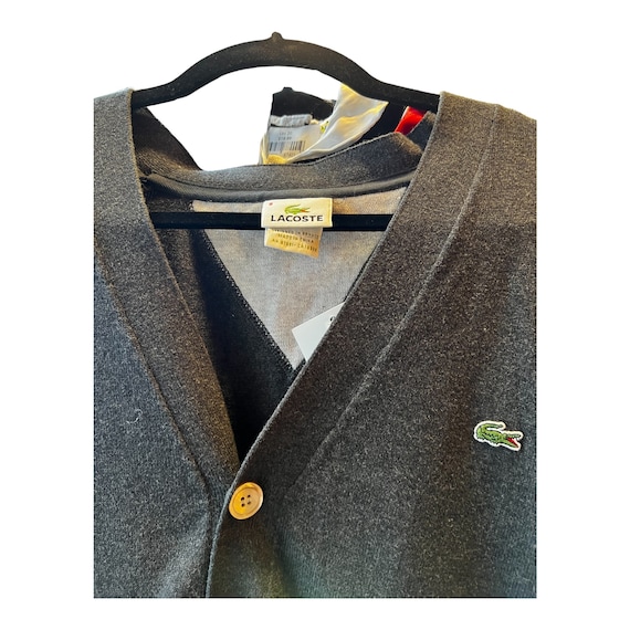 1990's Vintage Lacoste Cardigans in Gray Gem