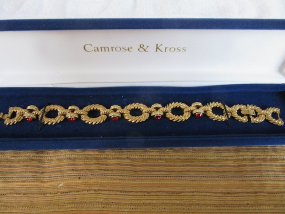 Camrose and Kross Jackie Kennedy Royal Egg Bracelet, JBK Crystal Bracelet,  Designer Signed Jewelry - Etsy | Crystal bracelets, Chain link bracelet,  Bling rings