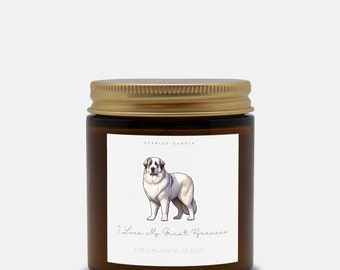 I love my Great Pyrenees Hand Poured Candle