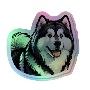 Alaskan Malamute Holographic sticker
