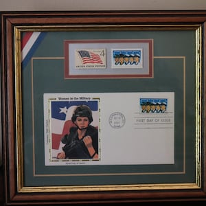 Women in the Military - 1997 Framed First Day Cover and First Day of Issue Stamp