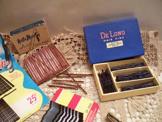 Vintage Hair Pins, Bobby Pins and Antique Vanity … - image 6