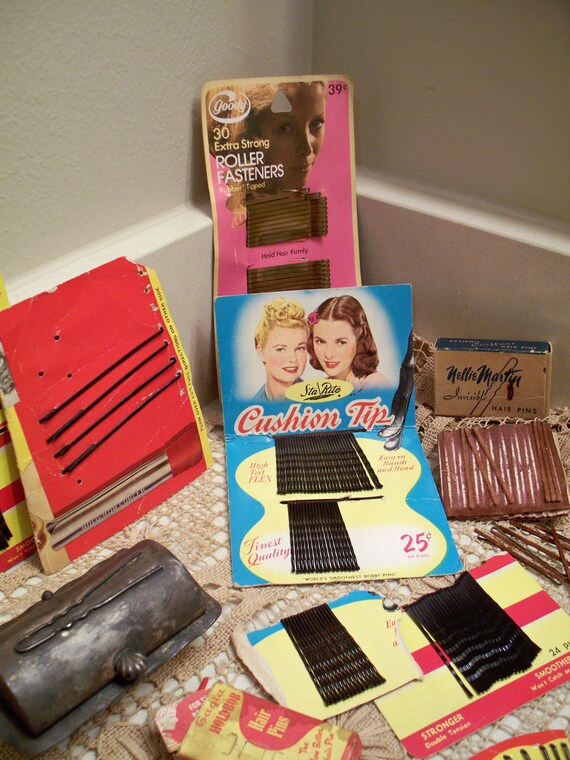 Vintage Hair Pins, Bobby Pins and Antique Vanity … - image 4