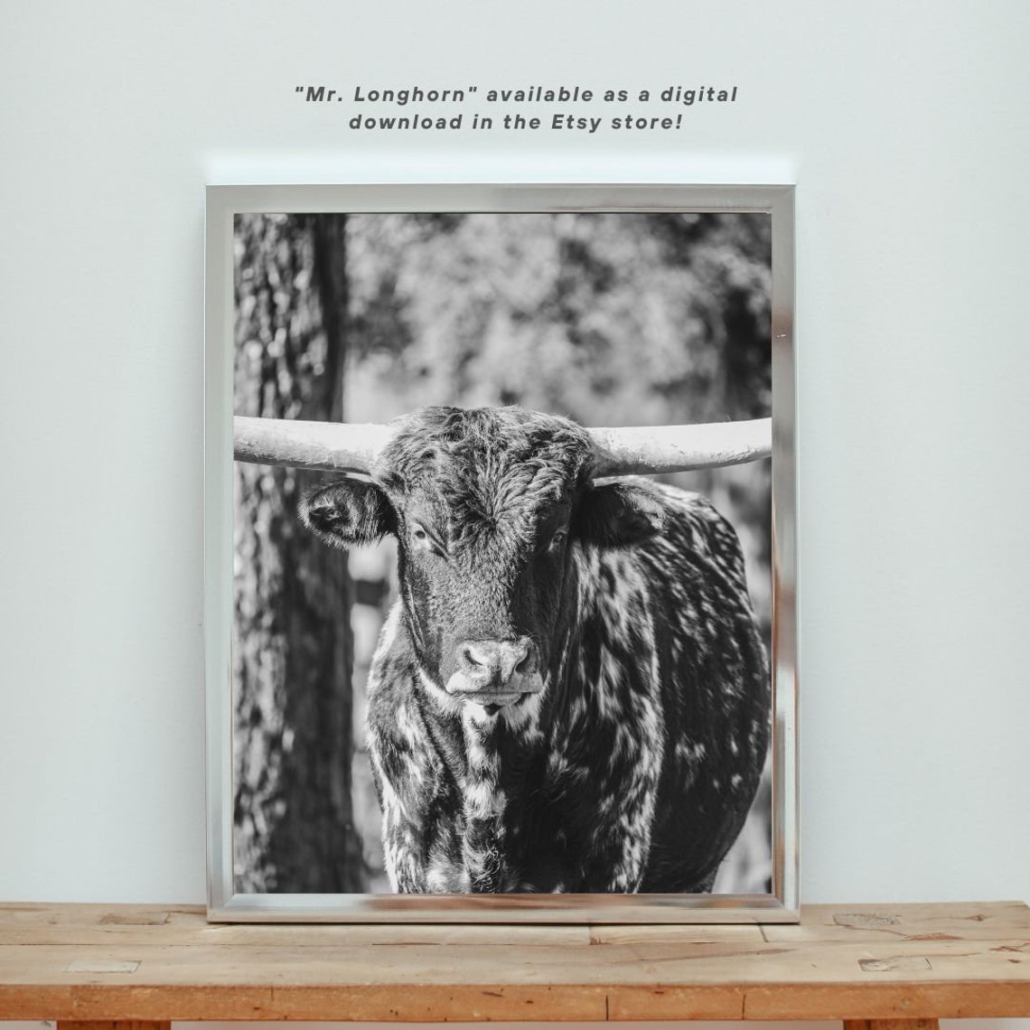 Cattle Wall Decor, Texas Longhorn, Cattle Print, Cow Print, Wall Decor, Digital Download