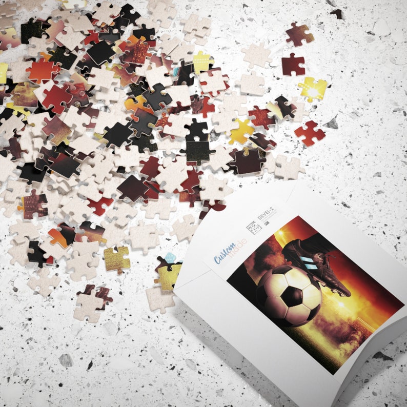 Soccer Puzzle Game Soccer Ball Shaped Jigsaw Puzzle Fun Challenge for