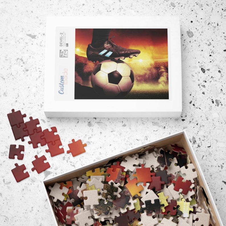 Soccer Puzzle Game Soccer Ball Shaped Jigsaw Puzzle Fun Challenge for