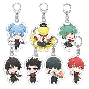 Assassination Classroom Acrylic Chibi Keychain Pendants | Kawaii Anime Characters | Custom Pack Charm Gifts for Fans