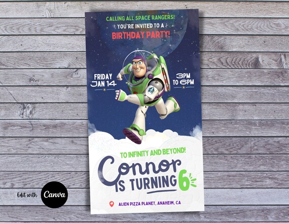 Toy Story Buzz Lightyear Space Ranger Theme Birthday Party - Etsy