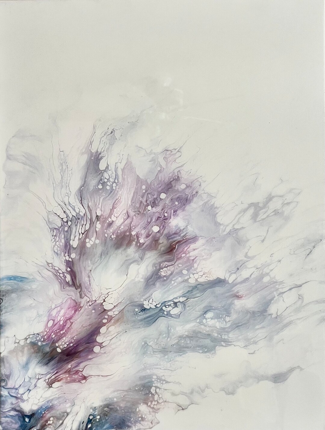 Resin Abstract Wall Art Acrylic Dutch Pour Canvas Painting Fluid Art - Etsy