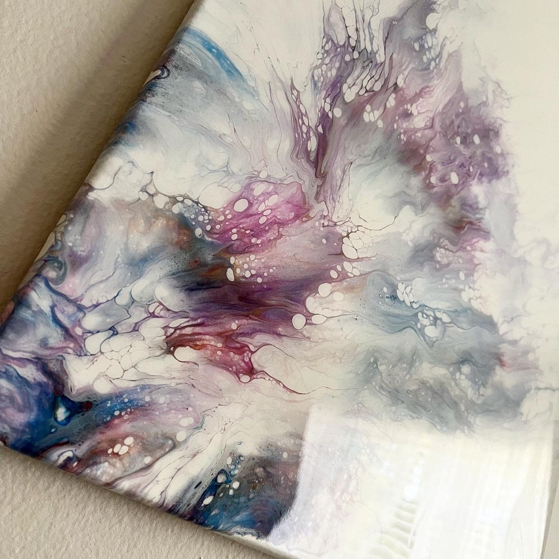 Resin Abstract Wall Art Acrylic Dutch Pour Canvas Painting Fluid Art - Etsy