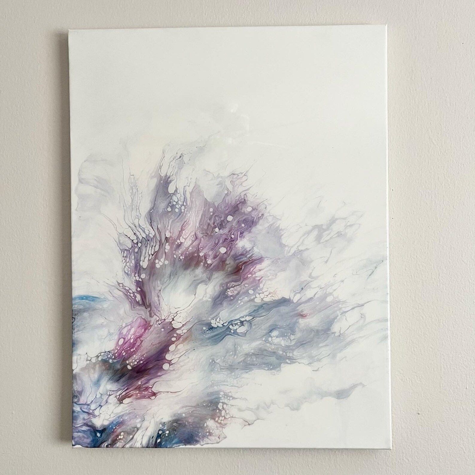 Resin Abstract Wall Art Acrylic Dutch Pour Canvas Painting Fluid Art - Etsy