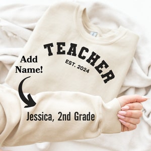 Second Grade Teacher Sweatshirt Personalized Second Grade Teacher Gift 2nd Grade Teacher Custom Shirt Second Grade Teacher Appreciation Day