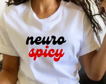 Koszulka Retro Neurospicy, Koszulka Neurodiversity, Koszulka ADHD, Urocze Koszulki Neurodivergentne, Koszulka Neurodivergentna, Koszulka ADHD, Koszulka Autism
