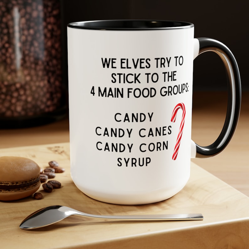 QUICKMUGS2U Elf Mug - 11oz White Ceramic Coffee Cup With Buddy The Elf Movie Quote, Dishwasher Safe - View #2